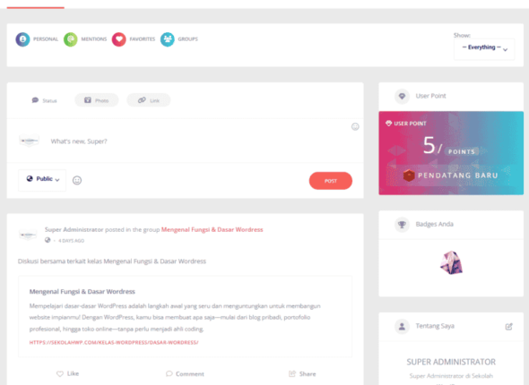 kelas wordpress