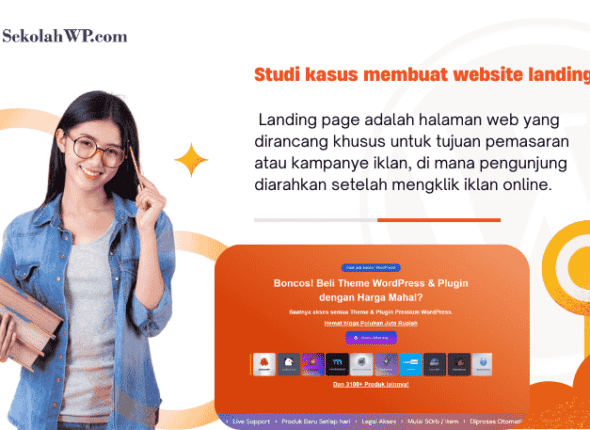 Studi kasus membuat website landing page